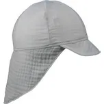 Dětská kšiltovka s krytím krku mušelín Grey; Barva: šedá; Velikost: XS