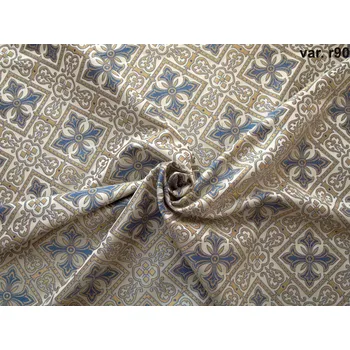 HEDVA ČESKÝ BROKÁT Luxusní brokát 160 51056 KŘÍŽ VE ČTVERCI ecru | R90