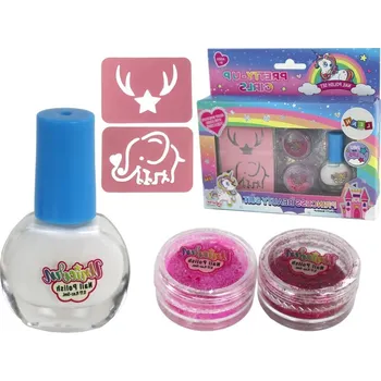kreativní sada Mamido Sada krásy se třpytkami a laky pro děti