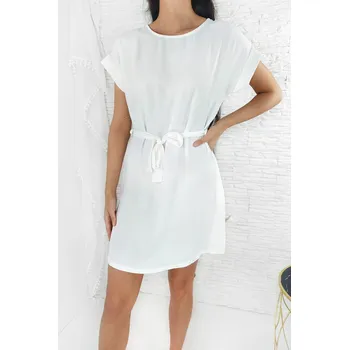 Dámské šaty Moda Italia Bílé letní šaty 2005WH Velikost: XS-XL