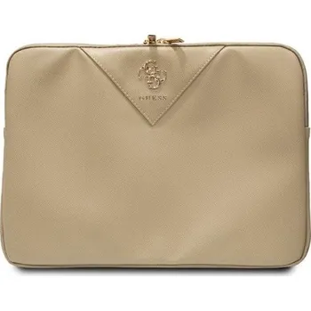 pouzdro na notebook Guess Triangle 4G Computer Sleeve 14" Gold Elegantní ochranný obal na notebook značky Guess, určený pro notebooky s úhlopříčkou do 14 palců. Tento stylový obal je zdoben ikonickým vzorem 4G, který do