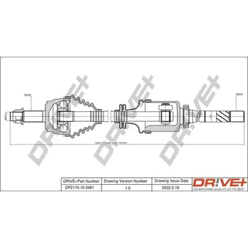 Poloosa kola Hnací hřídel Dr!ve+ DP2110.10.0461