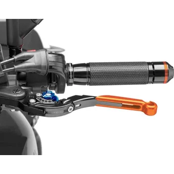 Páčka spojky bez adaptéru PUIG 29TNA rozšiřitelná skládací oranžová/modrá