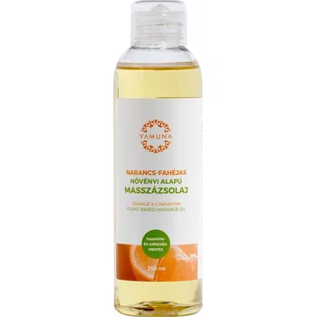 Masážní přípravek Yamuna rostlinný masážní olej - Pomeranč-Skořice 250 ml