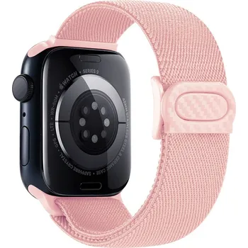 Řemínek na hodinky Gradient nylonový řemínek na Apple Watch Ultra/Ultra 2 49mm/SE/SE 2022/2023 44mm/9/8/7 45mm/6/5/4 44mm/3/2/1 42 mm - růžový