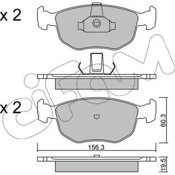 Brzdová destička Sada brzdových destiček, kotoučová brzda CIFAM 822-656-0
