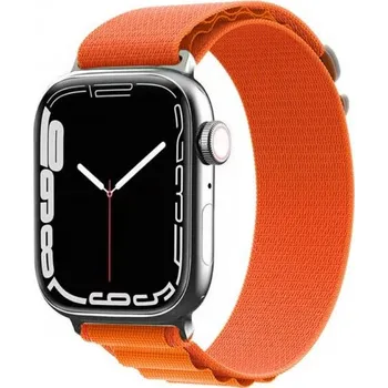 Řemínek na hodinky Nylonový řemínek alpský tah pro Apple Watch 42mm / 41mm / 40mm / 38mm - oranžový