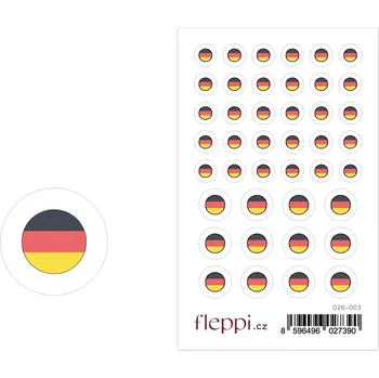 samolepka Fleppi Samolepky vlajky státu - Německo