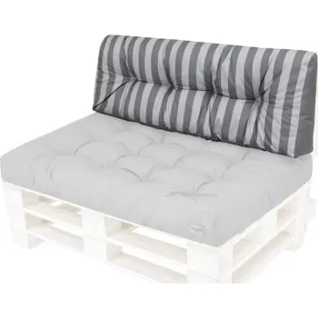 Dekorativní polštářek Dlouhá opěrka na paletu LEO popel / popelové pásy