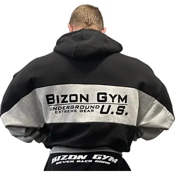 Pánská mikina Bizon Gym Mikina 300 Violator - černá/šedá XL černo šedá