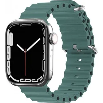 Řemínek na hodinky Silikonový oceánský řemínek pro Apple Watch 42mm / 41mm / 40mm / 38mm - petrolejový