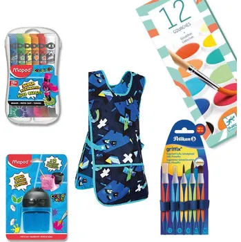 Výtvarná sada Balíček školních potřeb - výtvarné potřeby pro chlapce