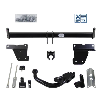 Tažné zařízení Brink tažné zařízení Odnímatelné tažné rameno zasunuté diagonálně zespodu - NISSAN QASHQAI I
