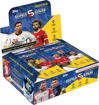 Sběratelská karetní hra Topps UEFA 2023/24 Super Stars Booster box