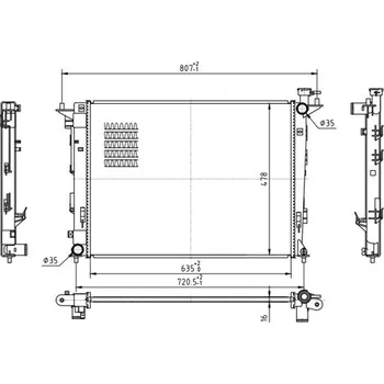 Chladič motoru Chladič, chlazení motoru HART 637 141