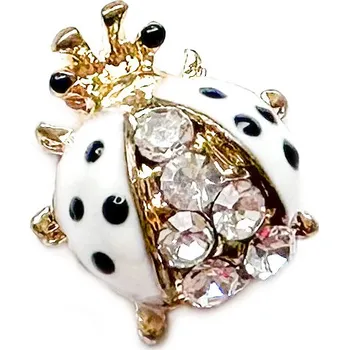 3D zdobení - Beruška velká bílá