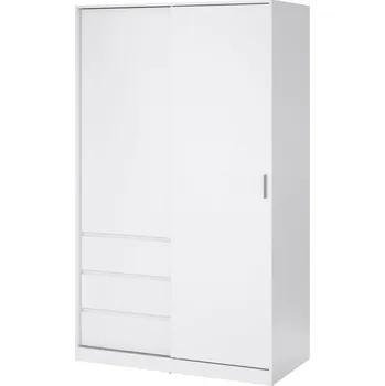 Šatní skříň Skříň Simplicity 146 bílý lesk