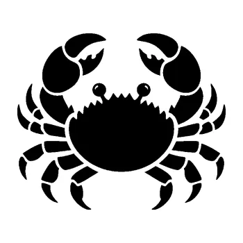 Samolepící dekorace SAMOLEPKA Krab 002 (01 - černá) NA AUTO, NÁLEPKA, FÓLIE, POLEP, TUNING, VLASTNÍ TEXT, TISK, AUTOSAMOLEPKY.cz, POLEPY, OBRÁZEK, LOGO, SAMOLEPKY