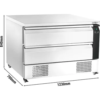 Vinotéka G.Gastro Chladicí skříňka se 2 zásuvkami - 1,23 m - 6x GN 1/1 - 154L