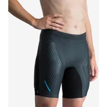 Neoprenový oblek DECATHLON Pánské neoprenové plavky Jammer 2,5 mm černo-tyrkysové 46 MODRÁ|ČERNÁ