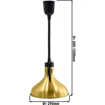 Lednice G.Gastro Ohřívací lampa - Ø 290 mm - zlatá