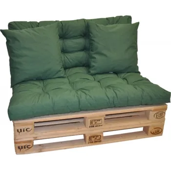 Podsedák Axin Trading s.r.o. Polstry na paletový nábytek - látka tmavě zelený melír Axin Trading s.r.o.