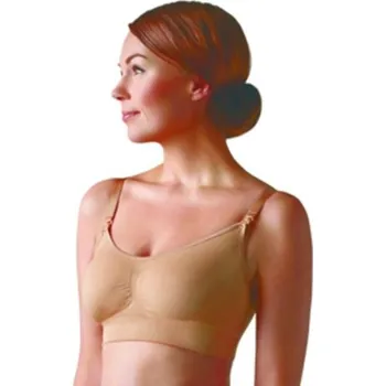 Těhotenské spodní prádlo Carriwell Podprsenka nastavitelná s klipem ke kojení tělová Tělová XL