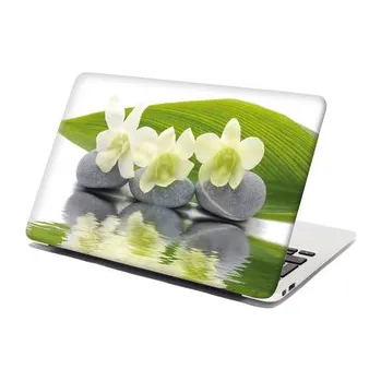 Samolepka na notebook Bílá orchidej: 38x26 cm