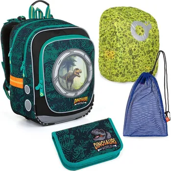 Školní batoh Velký školní set Topgal ENDY 23039 B - batoh + penál + pytlík na přezůvky + pláštěnka