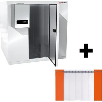 Lednice G.Gastro Commercial Walk-In Freezer Room - 2100x1500mm - 4,20m³ (4200L) - incl. Integral Freezer Unit & Strip Curtains