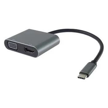Počítačové příslušenství PremiumCord MST adaptér USB-C na HDMI + VGA, rozlišení 4K a FULL HD 1080p