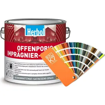 Lak na dřevo Herbol Offenporig Imprägnier-Lasur FS - impregnační tenkovrstvá lazura - míchaný odstín 2,5L