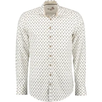 Pánská košile Košile Trachten Finn M bílá