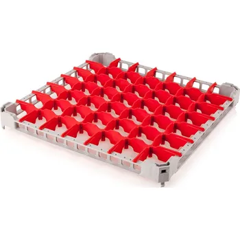 Příslušenství pro myčku G.Gastro Nástavec pro koš na sklo - 500 x 500 mm - se 49 přihrádkami