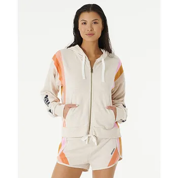 Pánská mikina Mikina Rip Curl DAY BREAK ZIP THRU Oatmeal Marle velikost XS