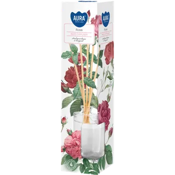 Aroma difuzér BISPOL-AURA Vonný difuzér Růže - sklo 45ml