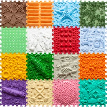 ortopedická podložka OrtoNature Masážní ortopedické podložky set 16 ks - Veselá země II