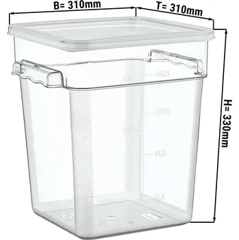 Dóza na potraviny G.Gastro Nádoba na potraviny vč. víka - 17,2L