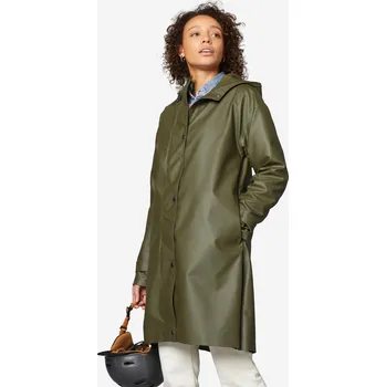 Cyklistická přilba BTWIN Unisex nepromokavá parka na městské kolo M KAŠTANOVÁ|ZELENÁ