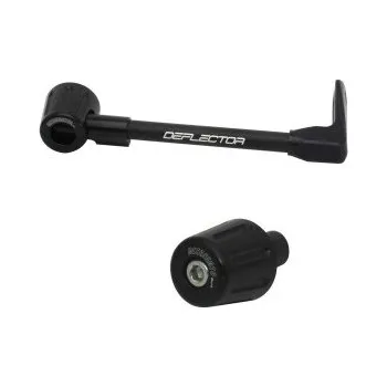 Lever guard ACCOSSATO with black hose and joint right, aluminium DE004-010-TD-16