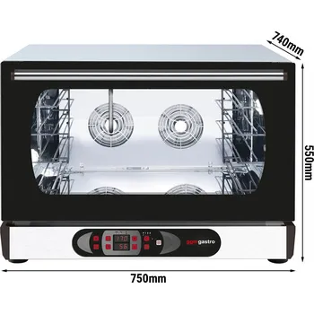 Vestavná trouba G.Gastro Horkovzdušná trouba - digitální - 4x GN 1/1 nebo EN 60x40 cm