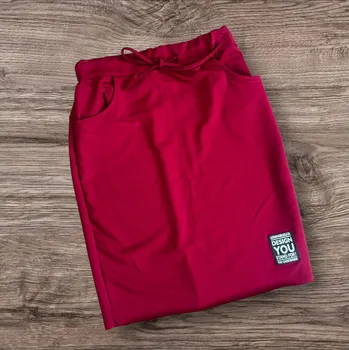 Dámská sukně Tepláková sukně Barva: bordo