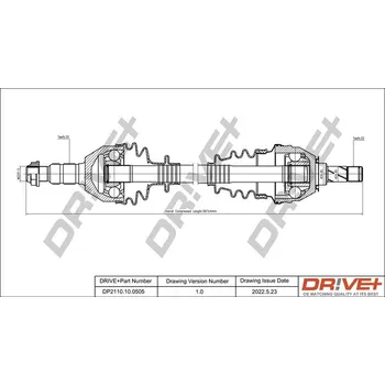 Poloosa kola Hnací hřídel Dr!ve+ DP2110.10.0505