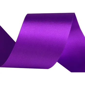 Stuha Atlasová stuha oboulící šíře 50 mm návin 20 metrů - 510 fialová