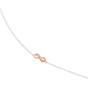 Řetízek Zlatnictví Helios Řetízek na nohu s nekonečnem