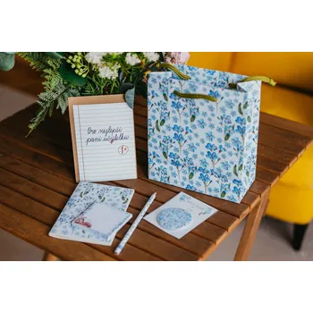 Dárkový potravinový koš ePiPí Malá dárková sada pro paní učitelku - Pomněnky