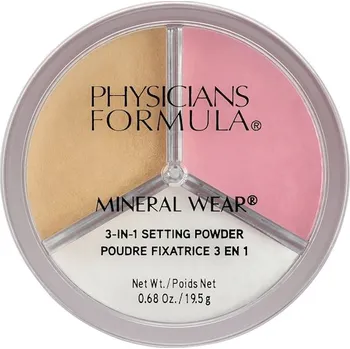Pudr Physicians-Formula Facial-make-up PowderMineral Wear 3-In-1 Setting Powder 19,5 g (11 231,00 Kč / 1 kg)