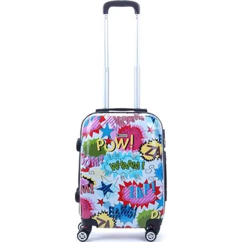 Malý dětský kufr na kolečkách komiks 30l Worldline 809 multicolor