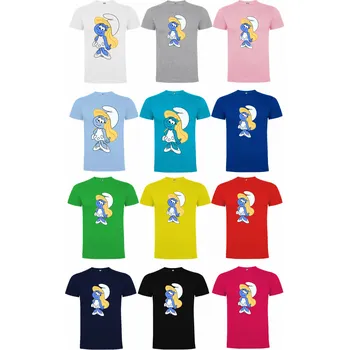 Dětské bavlněné tričko Šmoulinka - Šmoulové Barva: Bílá, Velikost: S, Pohlaví: Panské