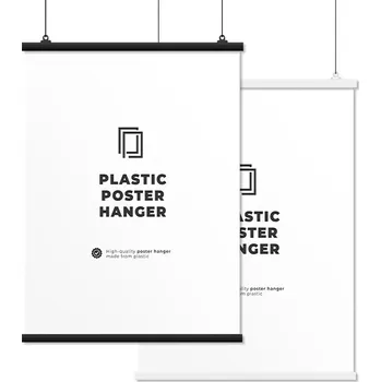 Rám na obraz Ebilab H-BLACK50 Plastové lišty na plakáty Délka 50 cm černé